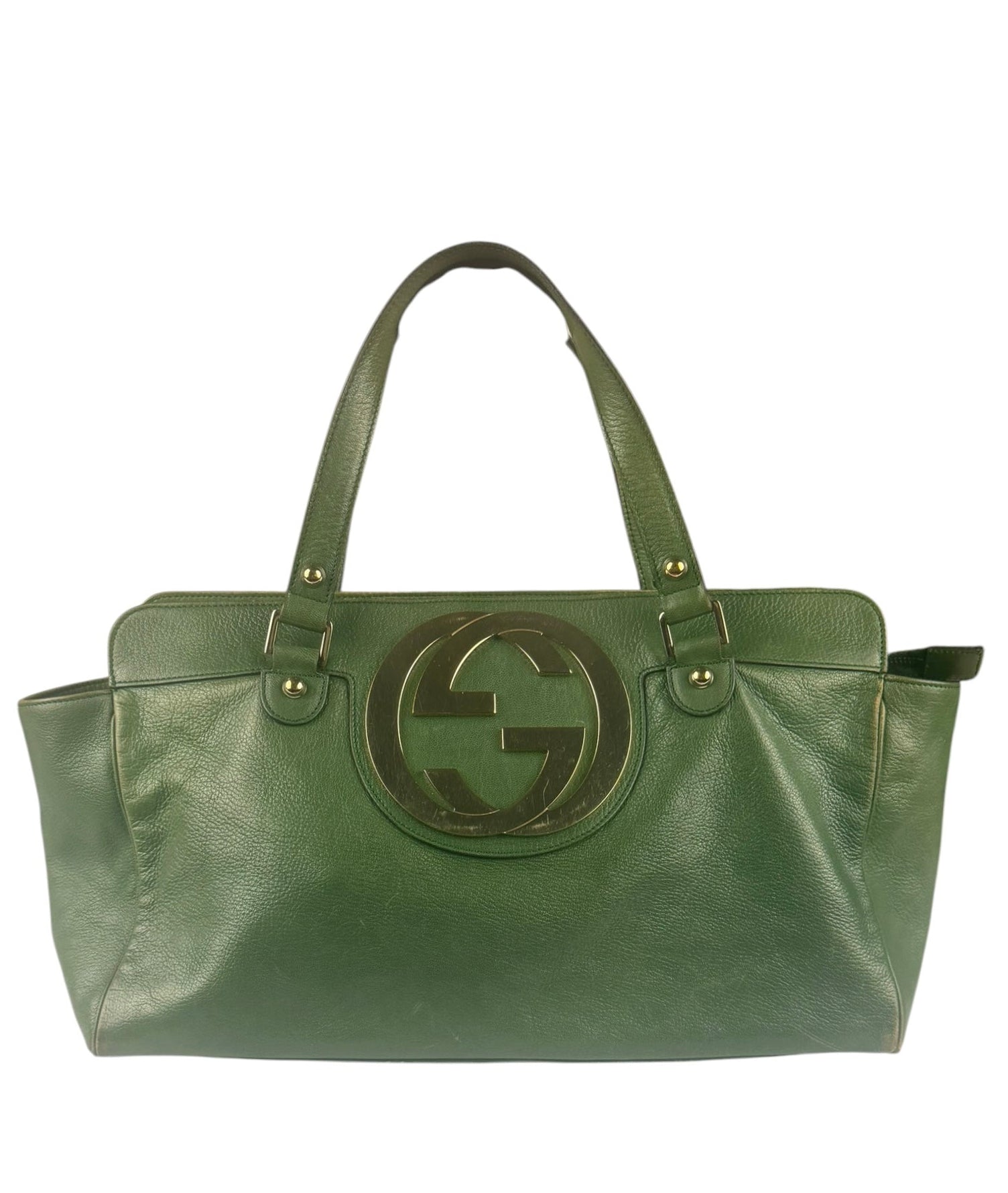 Gucci Green Leather Blondie Shoulder Bag