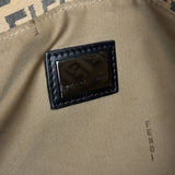 Fendi FF Beige Canvas Double Pocket Tote Bag