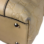 Gucci Yellow Leather GG Abbey Shoulder Bag