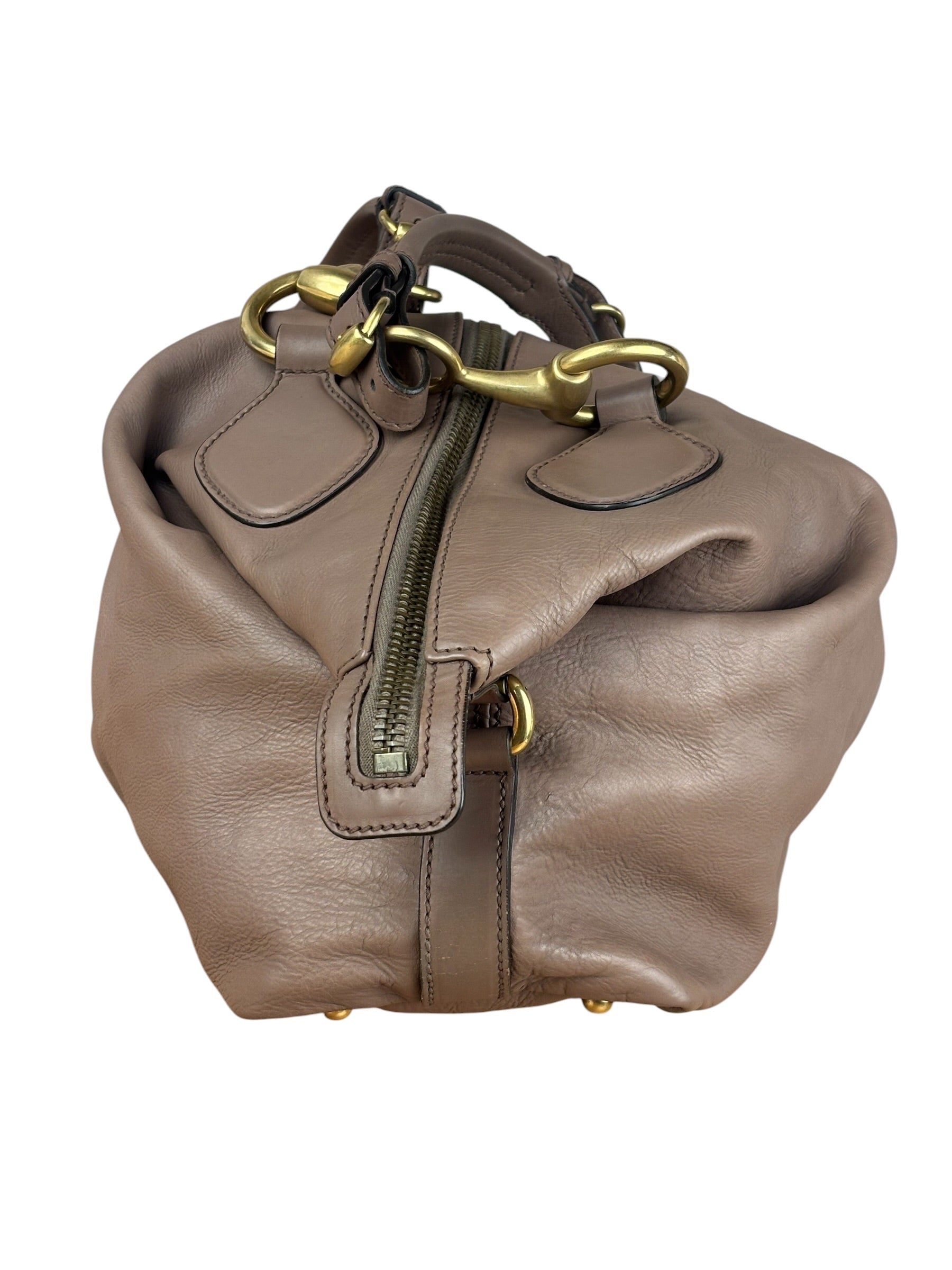 Gucci Dusty Rose Leather Charlotte Shoulder Bag