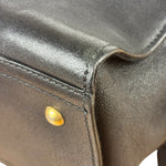 YSL Black Leather Cabas Chyc 2Way