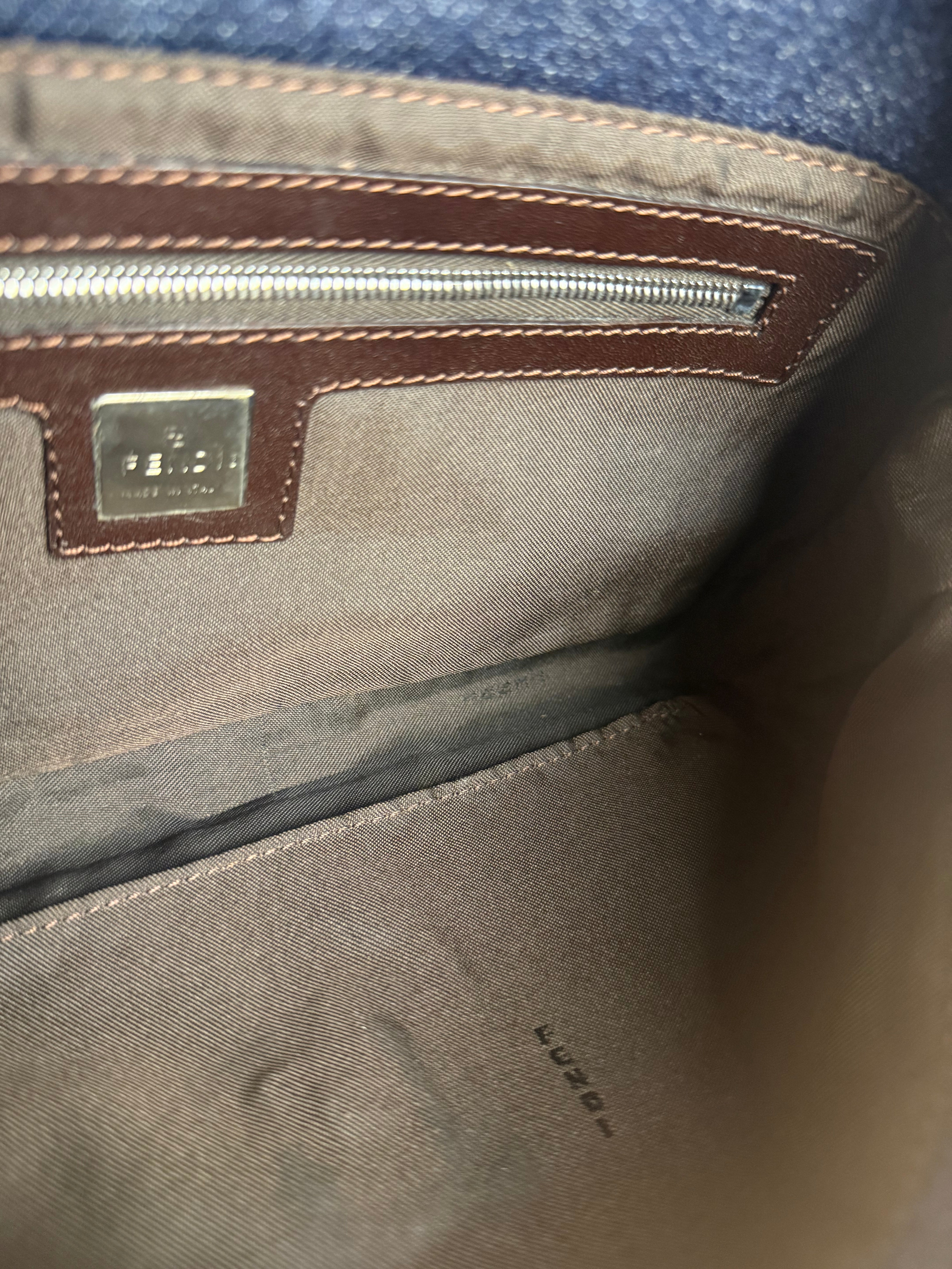 Fendi Vintage Dark Denim Baguette