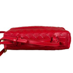 Bottega Veneta Red Intrecciato Leather Crossbody Bag