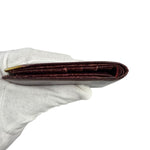 Cartier Vintage Bordeaux Burgundy Leather Bifold Wallet