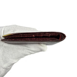 Cartier Vintage Bordeaux Burgundy Leather Bifold Wallet