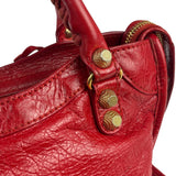 Balenciaga Red Calfskin Mini Le City Bag