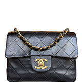 Chanel Black Leather Classic Mini Flap Bag ‘94-‘96