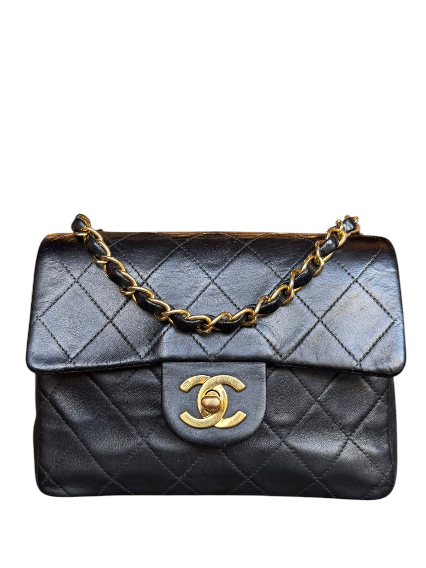 Chanel Black Leather Classic Mini Flap Bag ‘94-‘96
