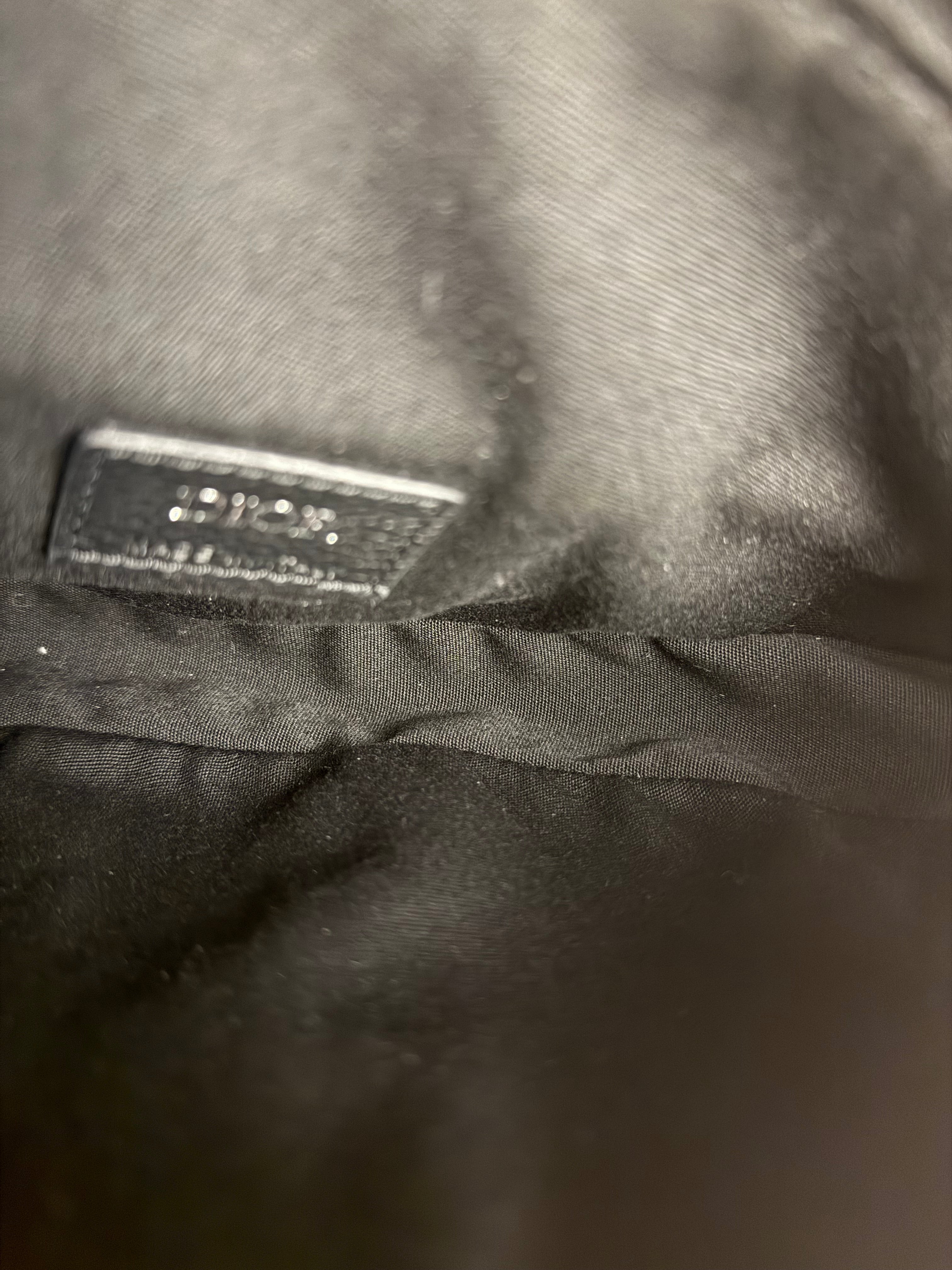 Christian Dior Navy Oblique Saddle Crossbody Bag