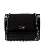 Chanel Black Patent Leather Trim Reissiue Flap Bag 2000