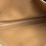 Celine Brown Leather Macadam Clutch