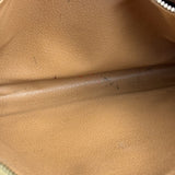Celine Brown Leather Macadam Clutch