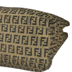 Fendi FF Beige Canvas Double Pocket Tote Bag