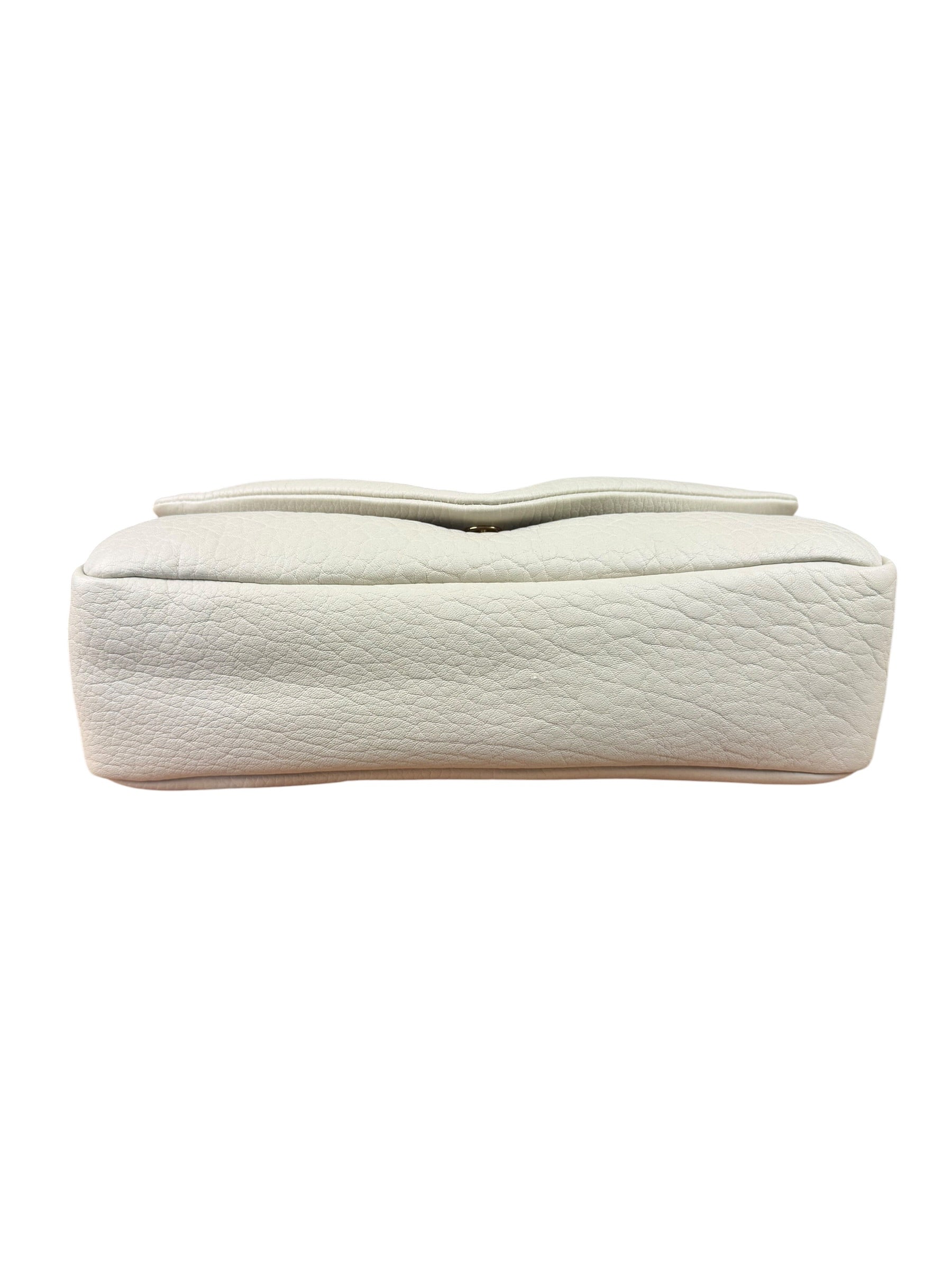 YSL Calypso Crema Soft Flap Bag