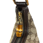 Gucci GG Canvas Bamboo Horsebit Amalfi Hobo