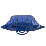 Goyard Blue Leather Goyardine Coated Canvas Shoulder Bag