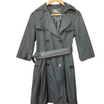 Burberry Black Mid Length Trench Coat