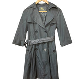 Burberry Black Mid Length Trench Coat