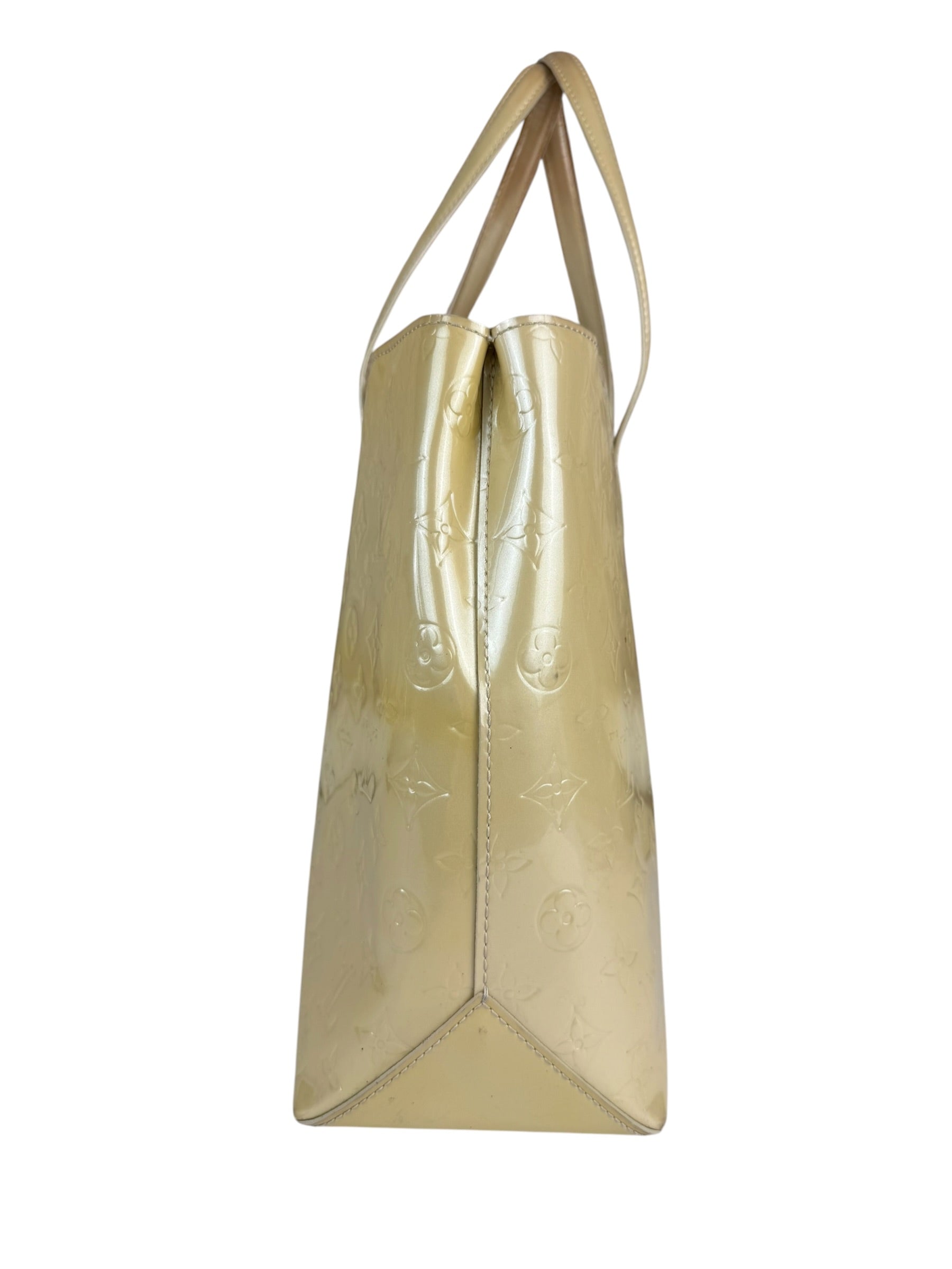 Louis Vuitton Yellow Vernis Wilshire Tote MM