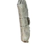 Celine Grey/Silver Suede/Leather Daisy Pochette