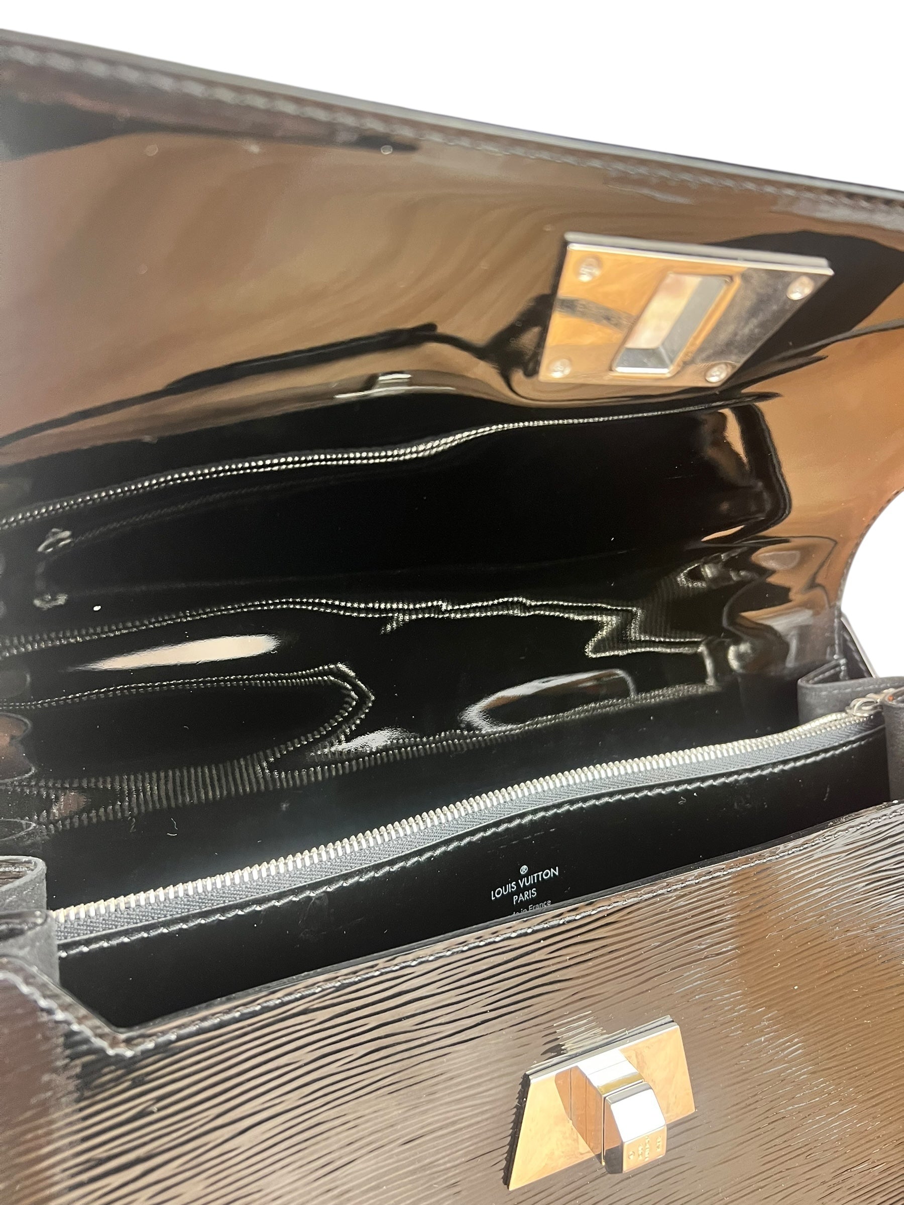 Louis Vuitton Black Electric Epi Sévigné 2Way Handbag