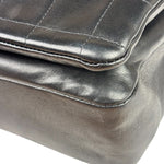 Chanel Black Lambskin Chocolate Bar Quilted Chain Shoulder Bag 2000