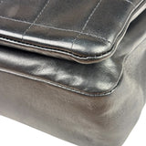 Chanel Black Lambskin Chocolate Bar Quilted Chain Shoulder Bag 2000