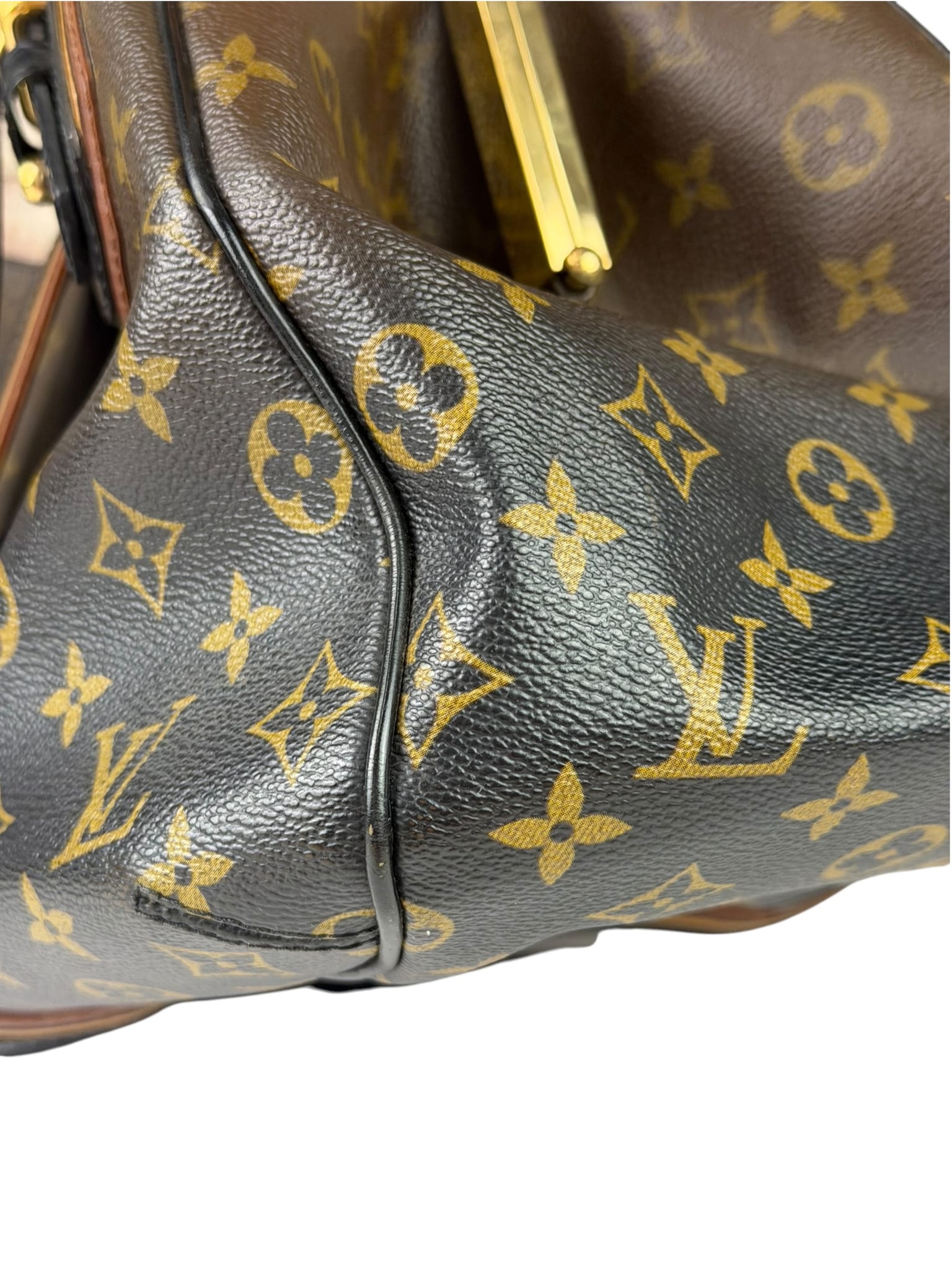Louis Vuitton Limited Edition Brown/Black  Monogram Mirage Griet Handbag