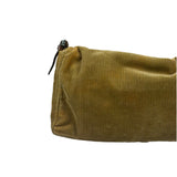 Fendi Brown Corduroy Baguette Shoulder Bag