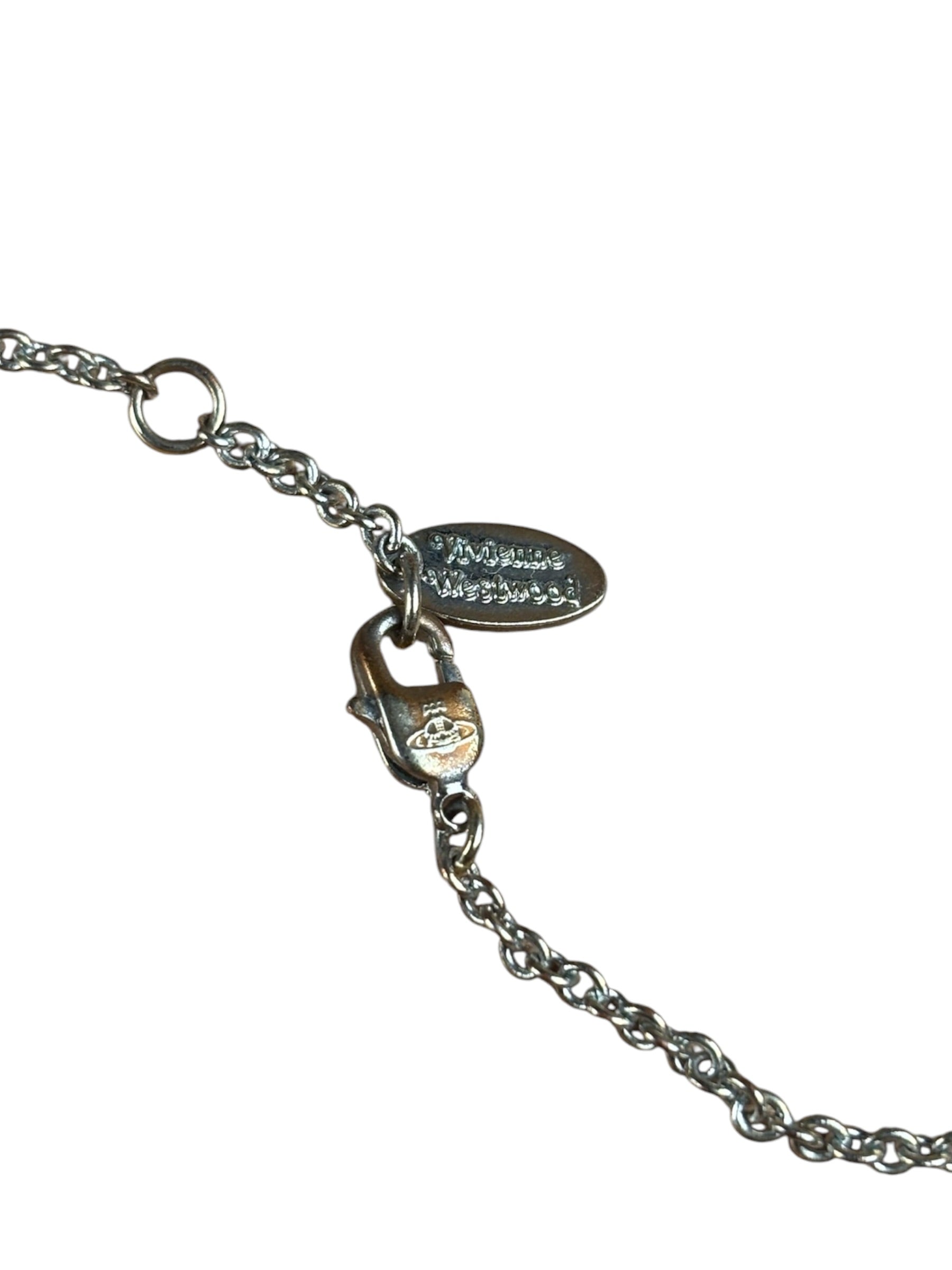 Vivienne Westwood Silver Orb Necklace (Tarnished)