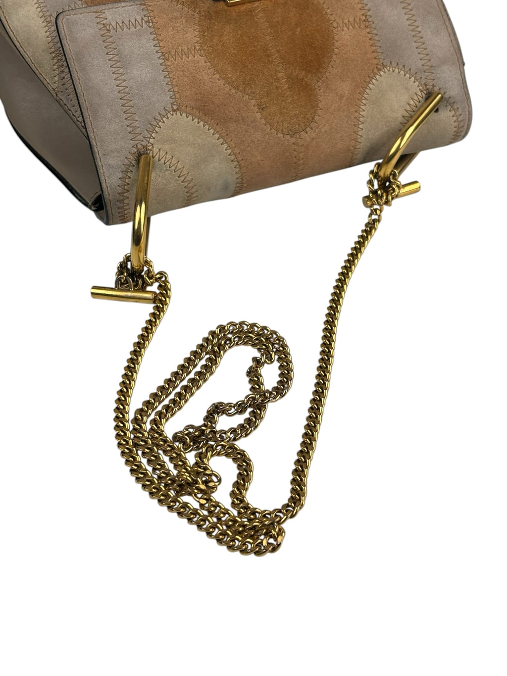 Chloe Patchwork Drew Suede Shoulder Bag