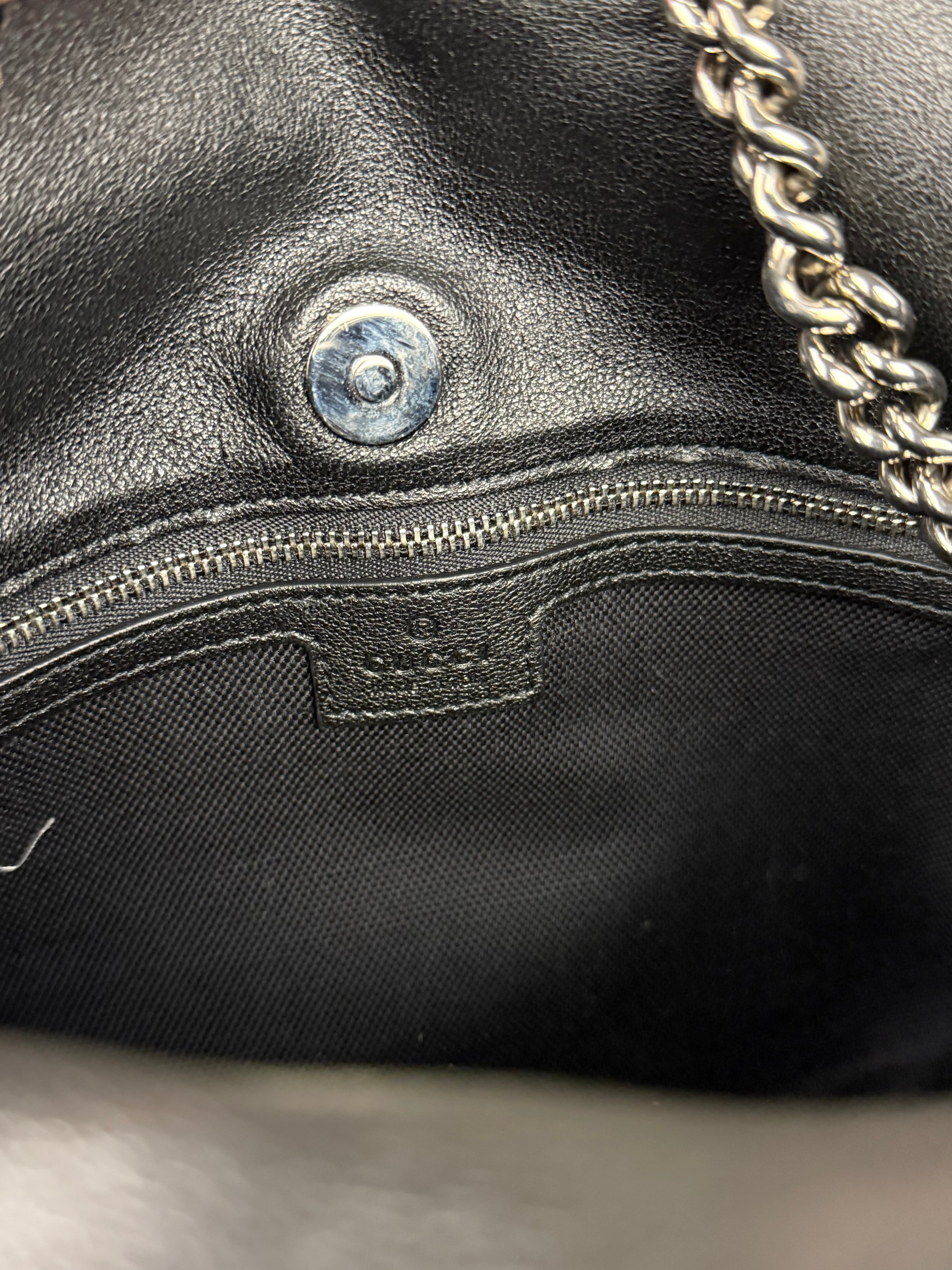 Gucci Blondie Leather 2Way Bag Black