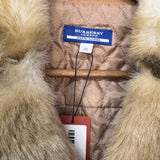 Burberry Corduroy Fur Lined Coat