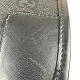 Gucci Black Canvas Leather Trim Shoulder Bag