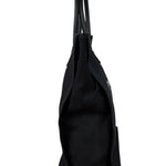 Yves Saint Laurent Black Rive Gauche Canvas Tote