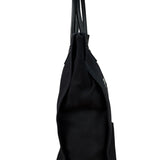 Yves Saint Laurent Black Rive Gauche Canvas Tote