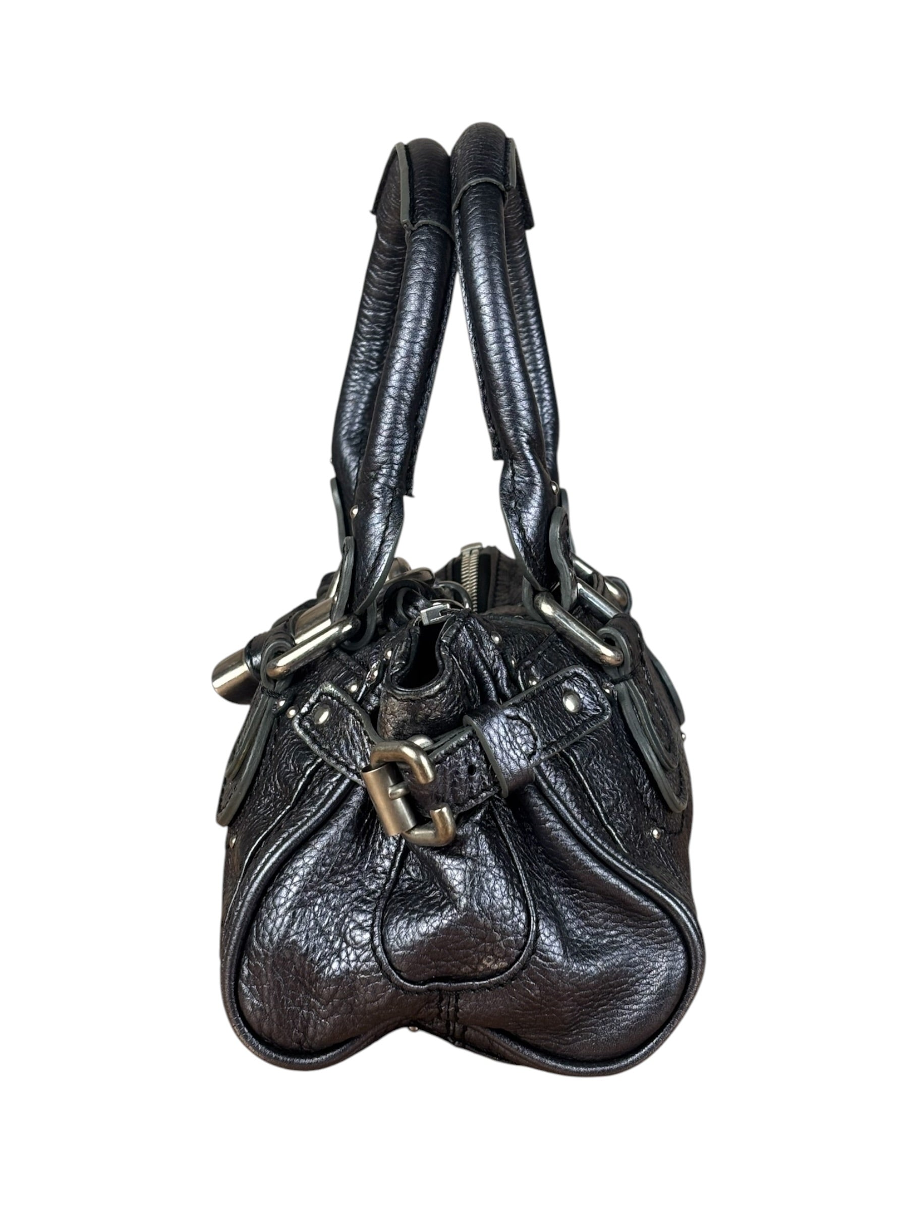 Chloé Grey Metallic Small Paddington Handbag