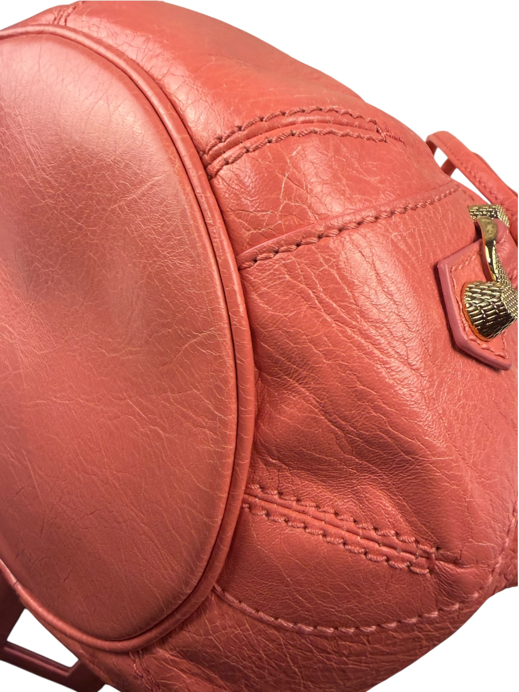 Balenciaga Pink Leather Agneau Small 21 Two-Way Bag