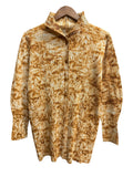 Issey Miyake Pleats Please Patterned Button Up Long Sleeve