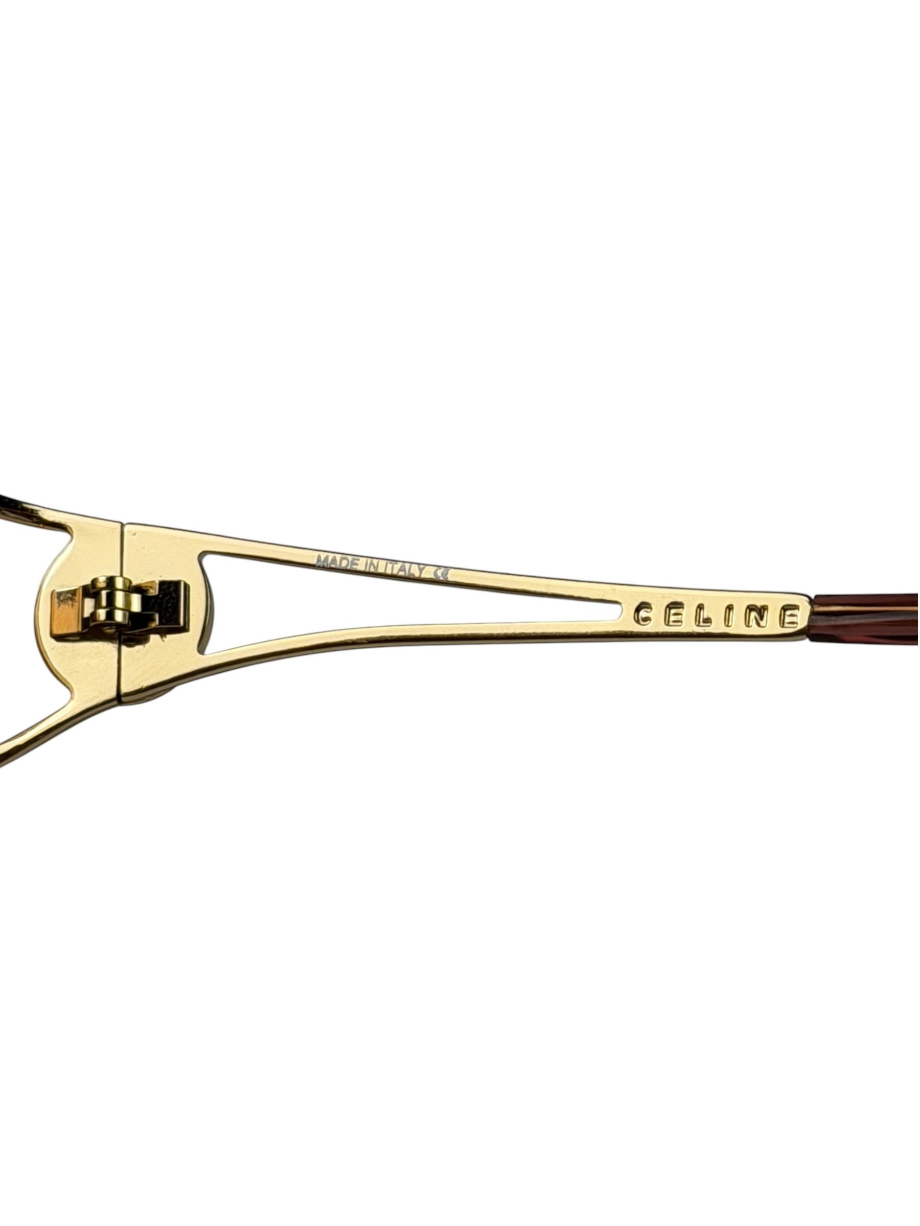 Celine Gold-Tone Tinted Reading Sunglasses