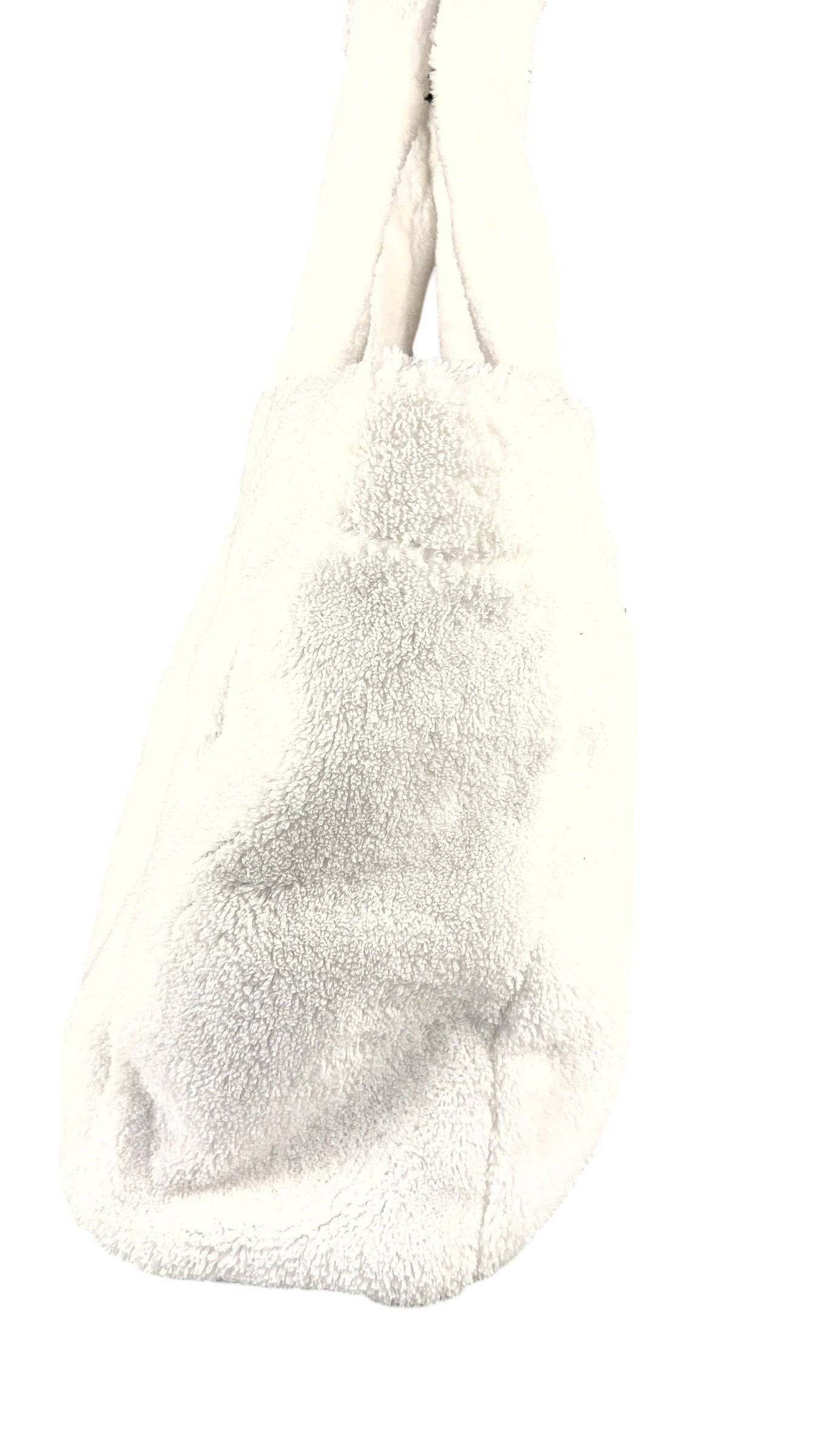 Prada White Terry Cloth Spugna Tote Bag