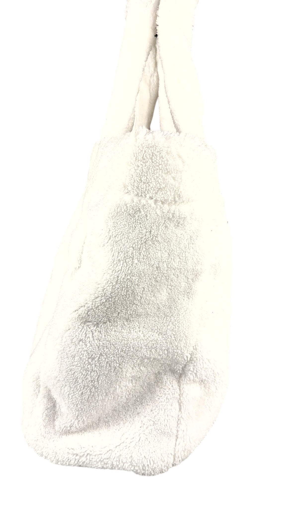 Prada White Terry Cloth Spugna Tote Bag
