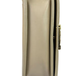 Chanel Beige Leather Boy Stingray Flap Bag 2013
