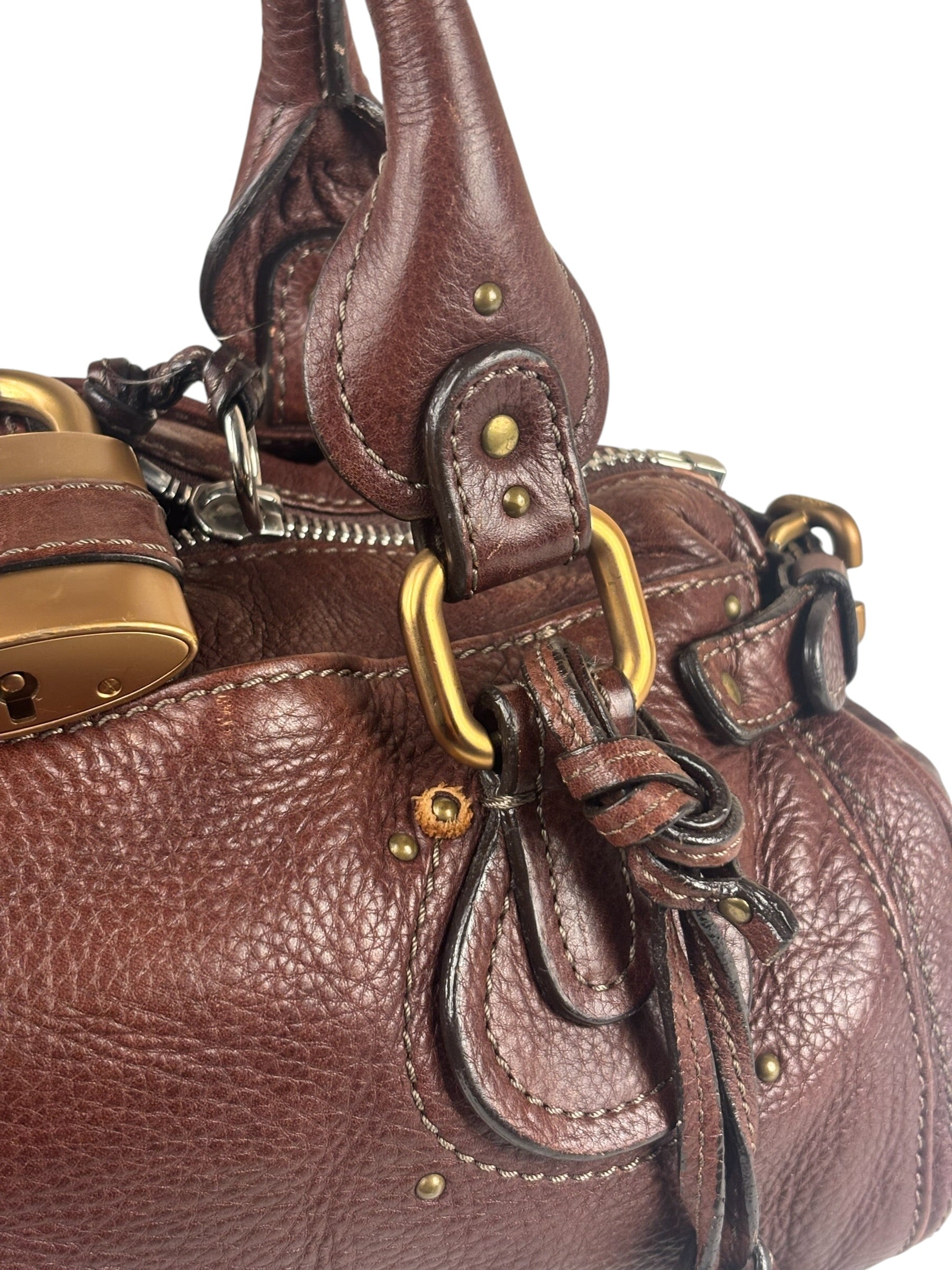 Chloe Paddington Brown Leather Handbag