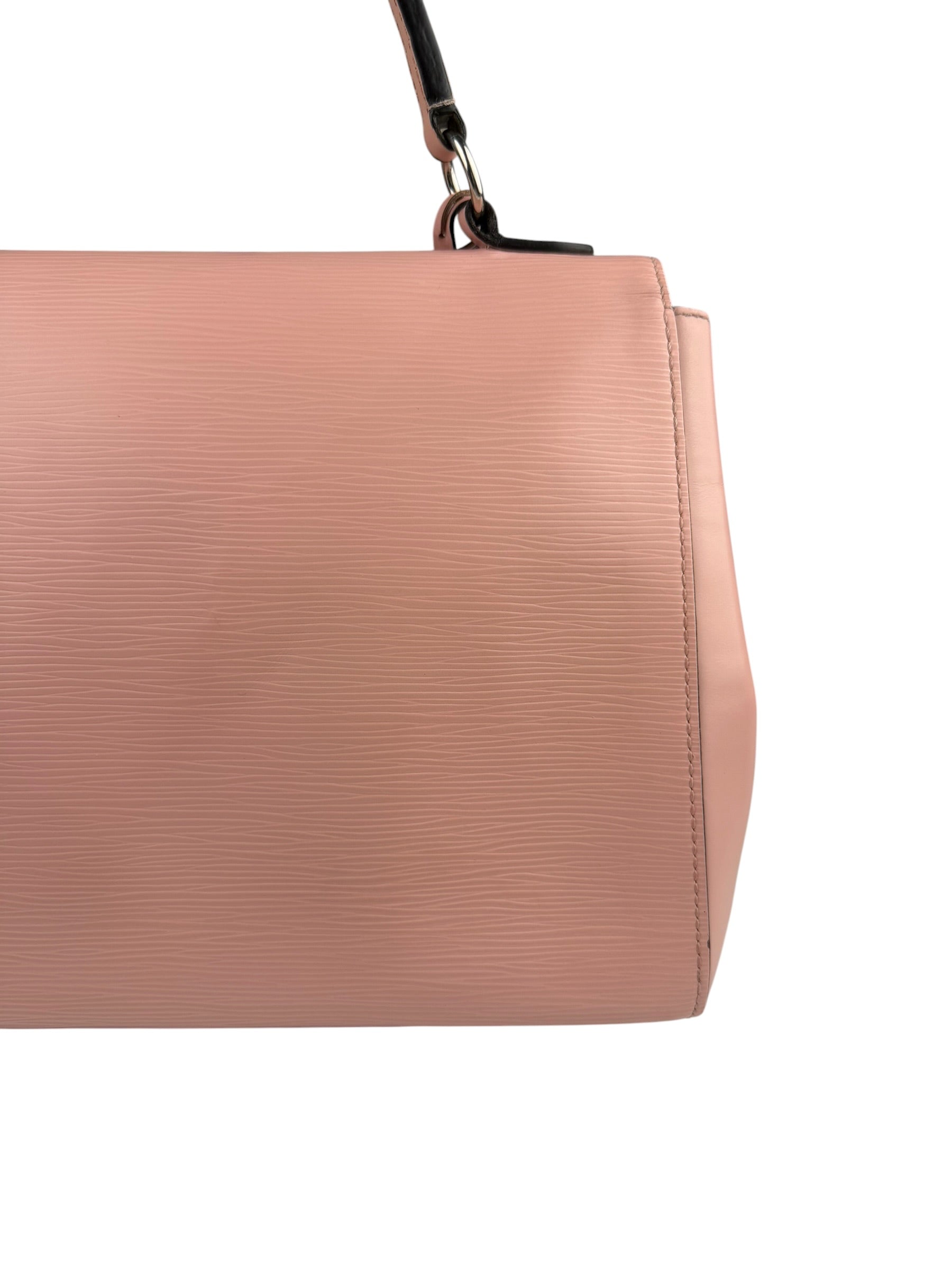 Louis Vuitton Nude Pink Epi Leather Cluny Rose Ballerine Hand Bag