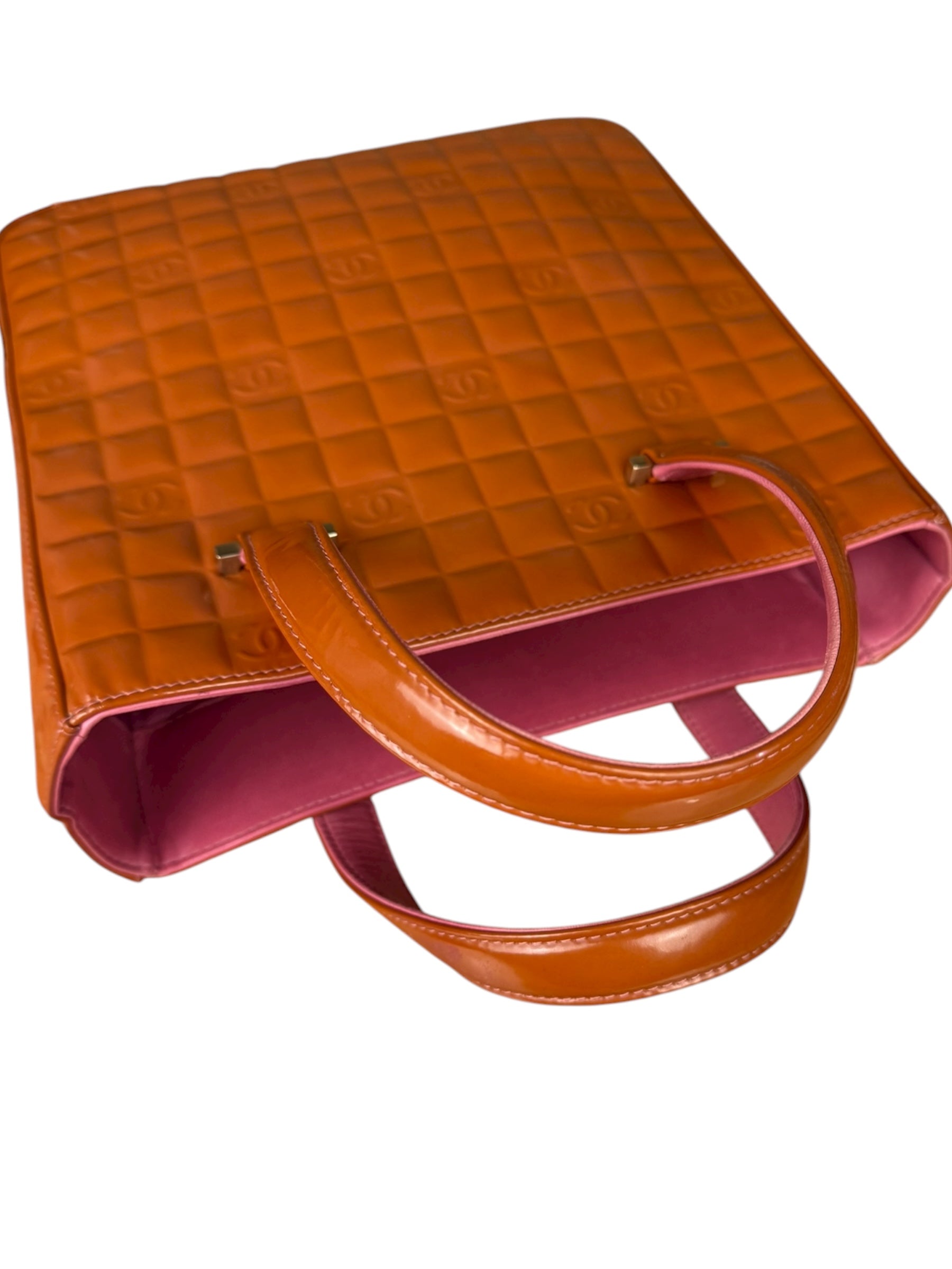 Chanel Chocolate Bar Patent Tote 2002