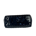 Chanel Large Black Patent Leather Mademoiselle Bowling Bag 2011-12