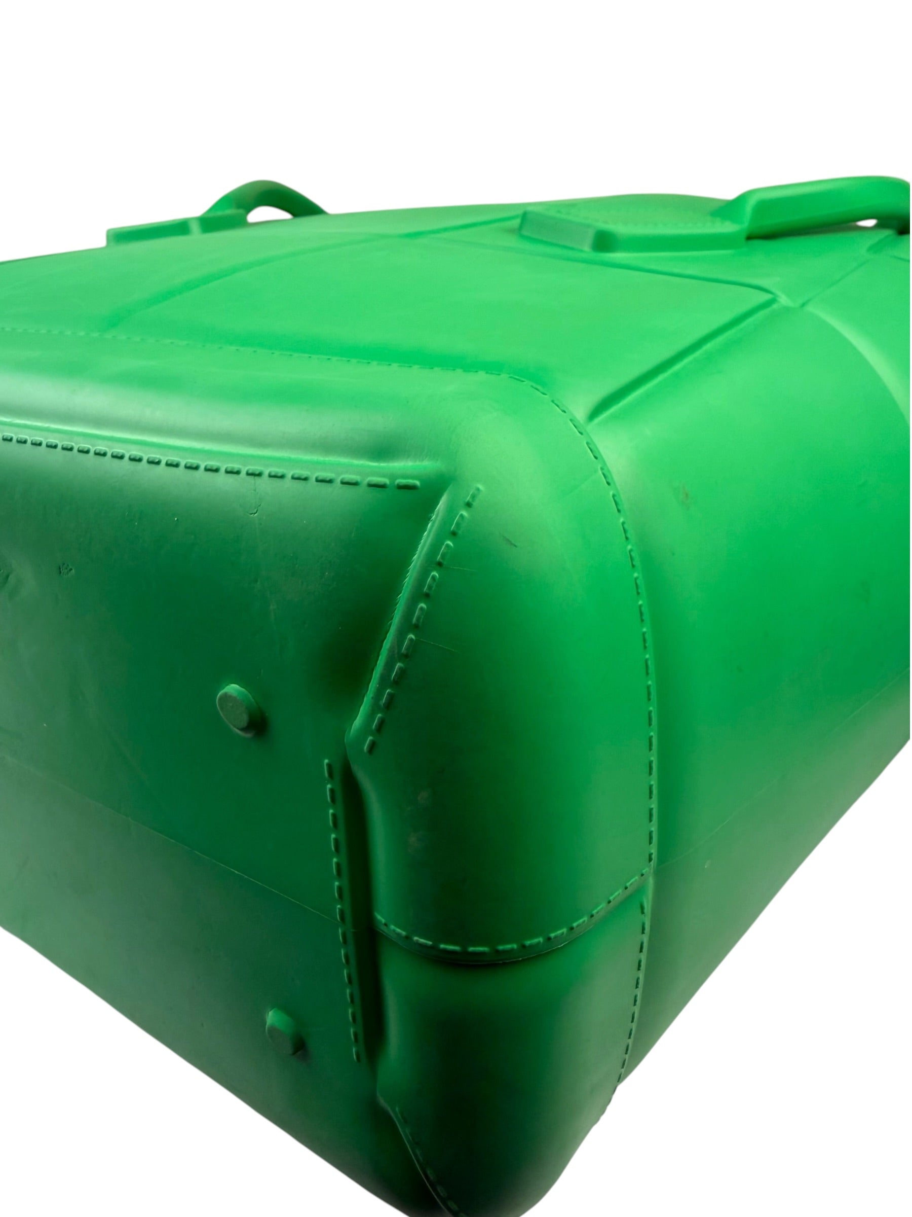 Bottega Veneta Green Acro Large Rubber Tote