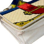 Prada Multicolor Velvet/Leather Trim Trompe L'oeil Cahier Crossbody Bag