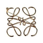 Loewe Gold Anagram Brooch